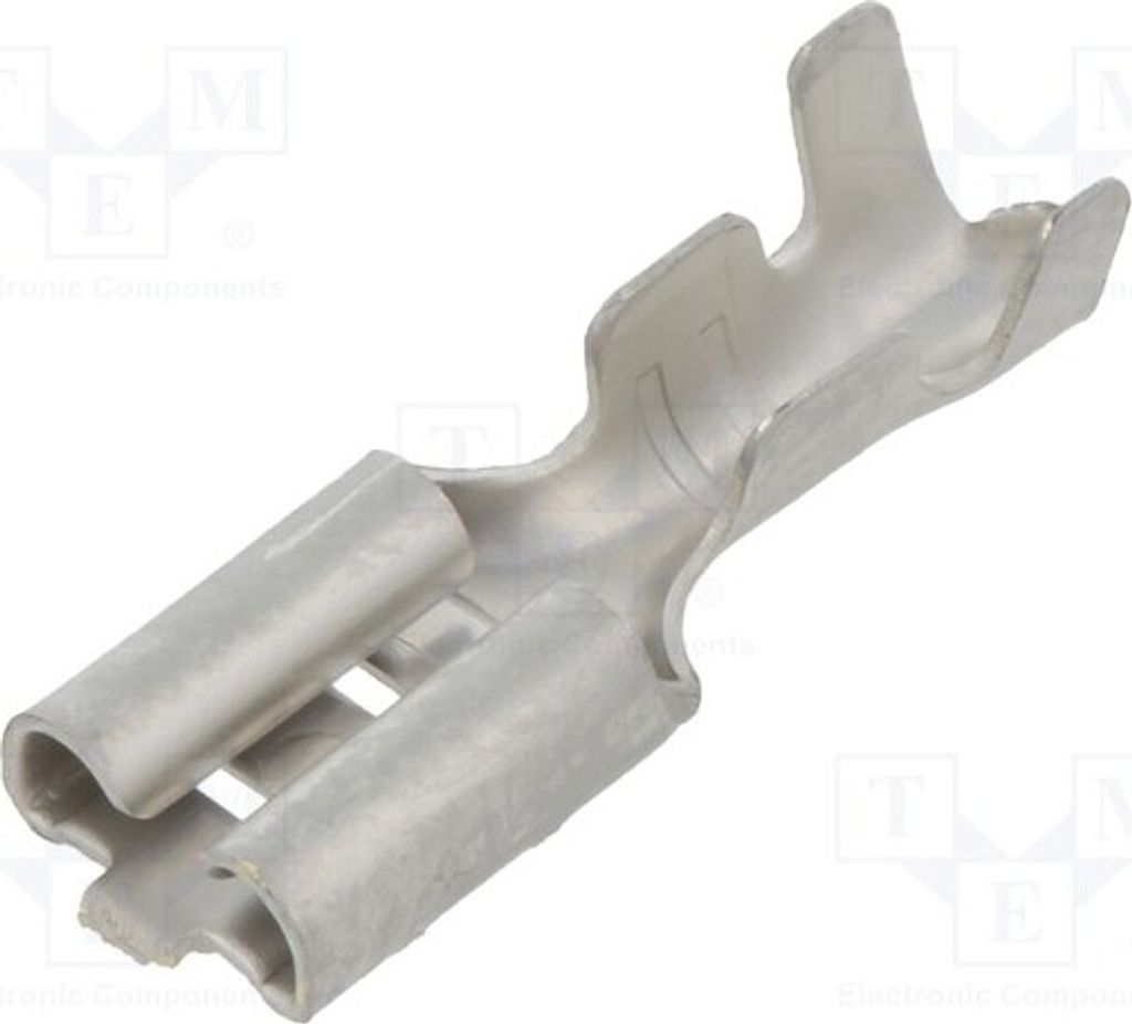 10x Verbinder: flach weiblich 0,5mm 4,8mm 0,3÷0,8mm2 gerade ST-003/03-08T/C isoliert(