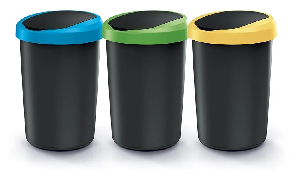 Station de tri 3x40L Compacta R Flap : fini le désordre des déchets recyclés
