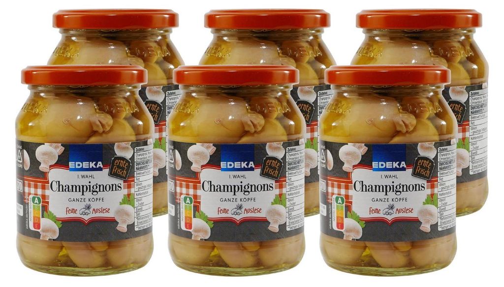 Edeka Champignons Ganze Köpfe Groß (6 x 330g)