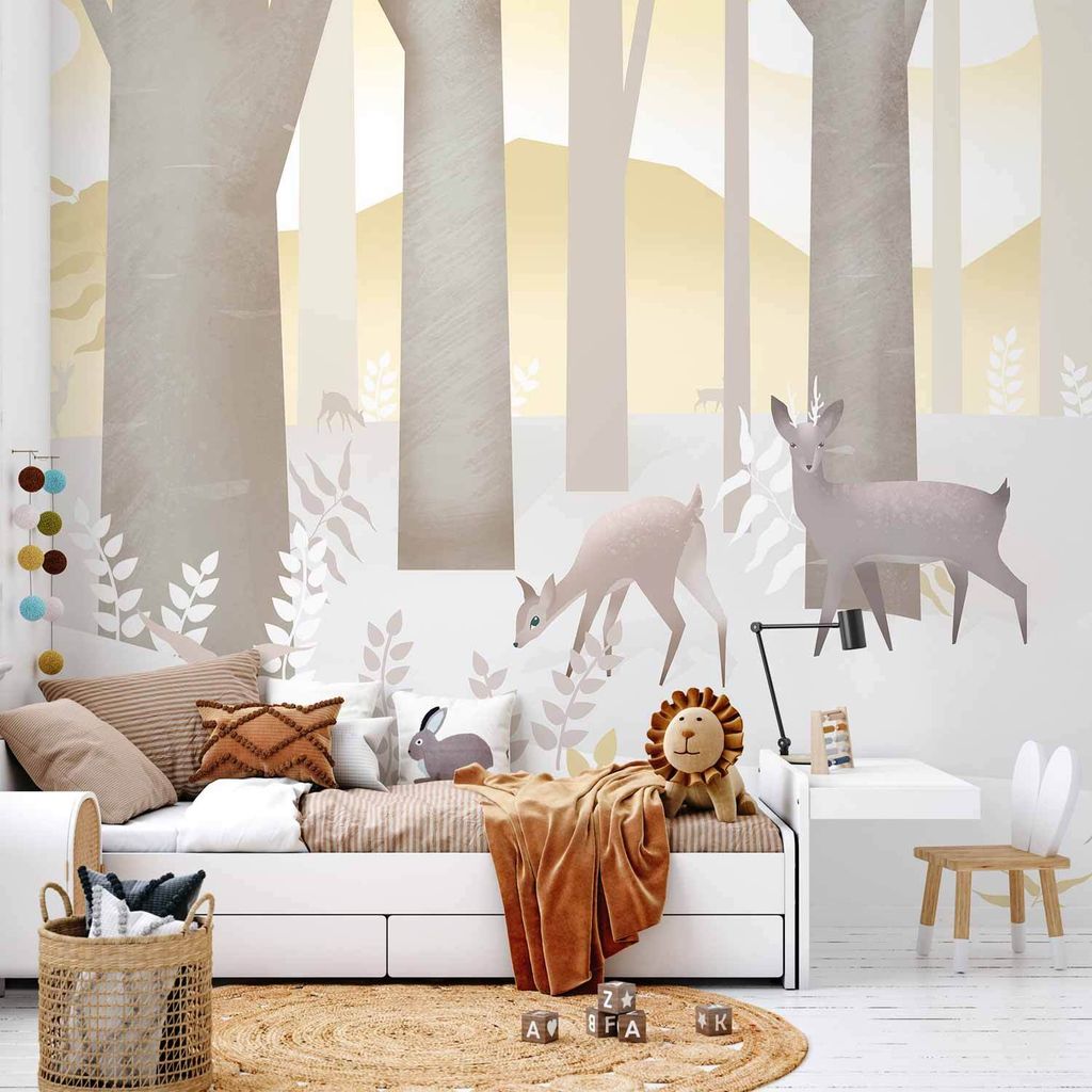 Vlies Fototapete - Fairy-Tale Forest - Third Variant 250x175 cm Für Kinder e-A-10002-a-c