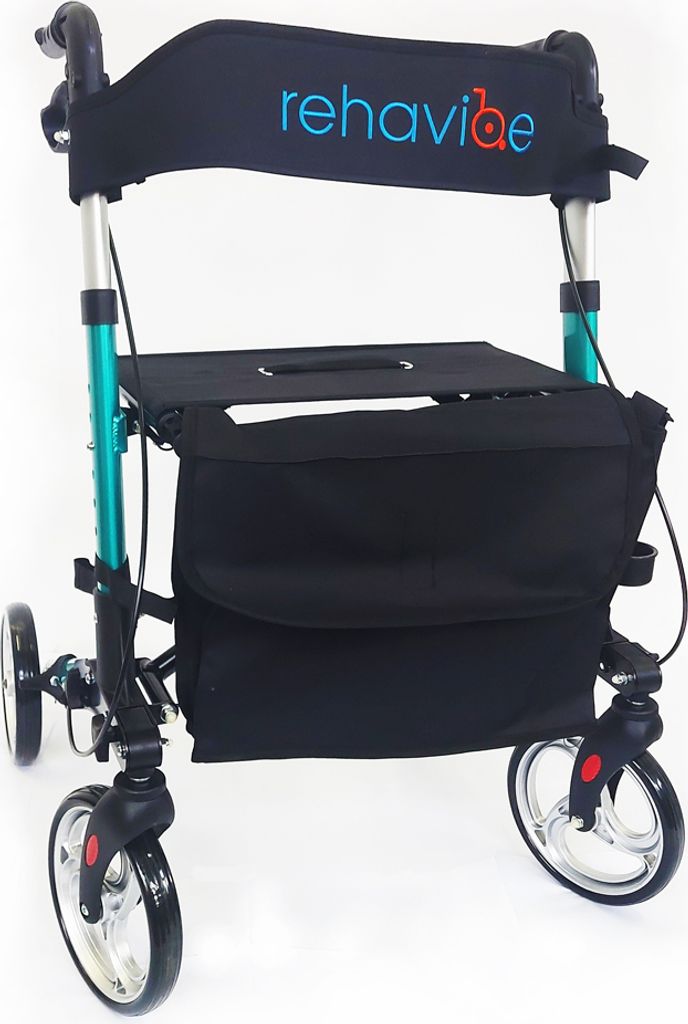 Leichtgewicht Reise-Rollator Aluminium Vierrad Rollator Produktbild 