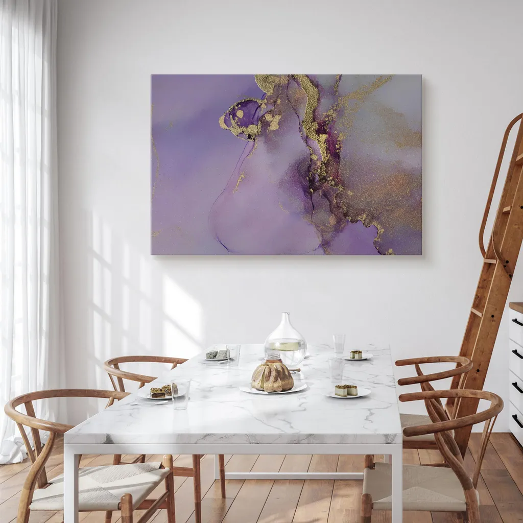Muralo su tela MARMOR astrazione motivo moderno per soggiorno L. 120cm x H. 80cm - 4