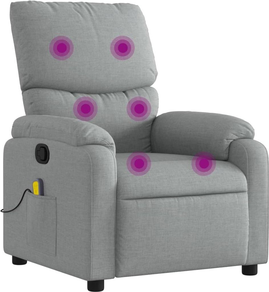 "2026 MODERNE" Massage-Relaxsessel, hellgrauer Stoff - 75x99x99cm - Couchsessel NeuMöbel703428