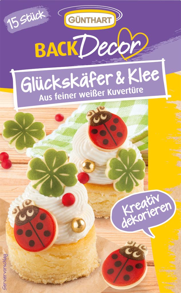 Günthart szczęśliwe żuki i koniczynki w czekoladzie do Zdjęcie produktu 