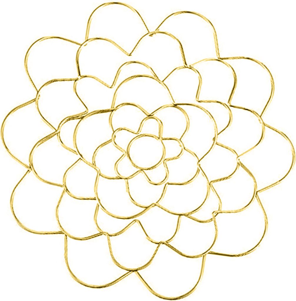 Wiederverwendbares Blumengitter aus Edelstahldraht, Blumenhalter in Blumenform für Vasen-Blumenarrangements und Pflanzenpräsentation