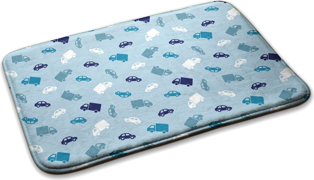 Teppich Kinderteppich Schlafzimmer Modern - 75 cm x 45 cm - Autos Und Lastwagen
