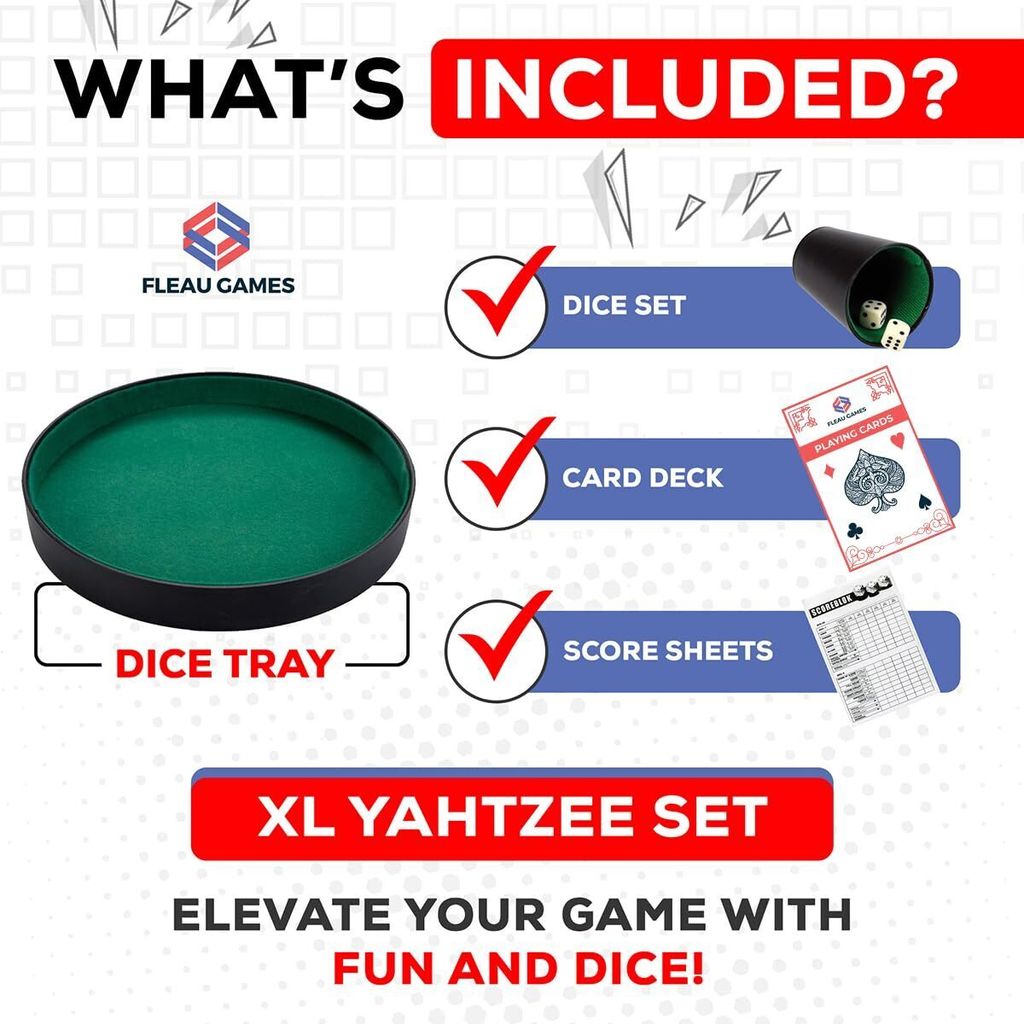 Yahtzee + box na kocky + sada kariet - sada kociek - box na Obrázok produktu 8