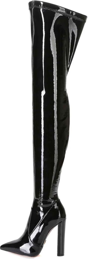 Giaro Stiefel in Übergrößen Schwarz TRINKET BLACK SHINY große Damenschuhe