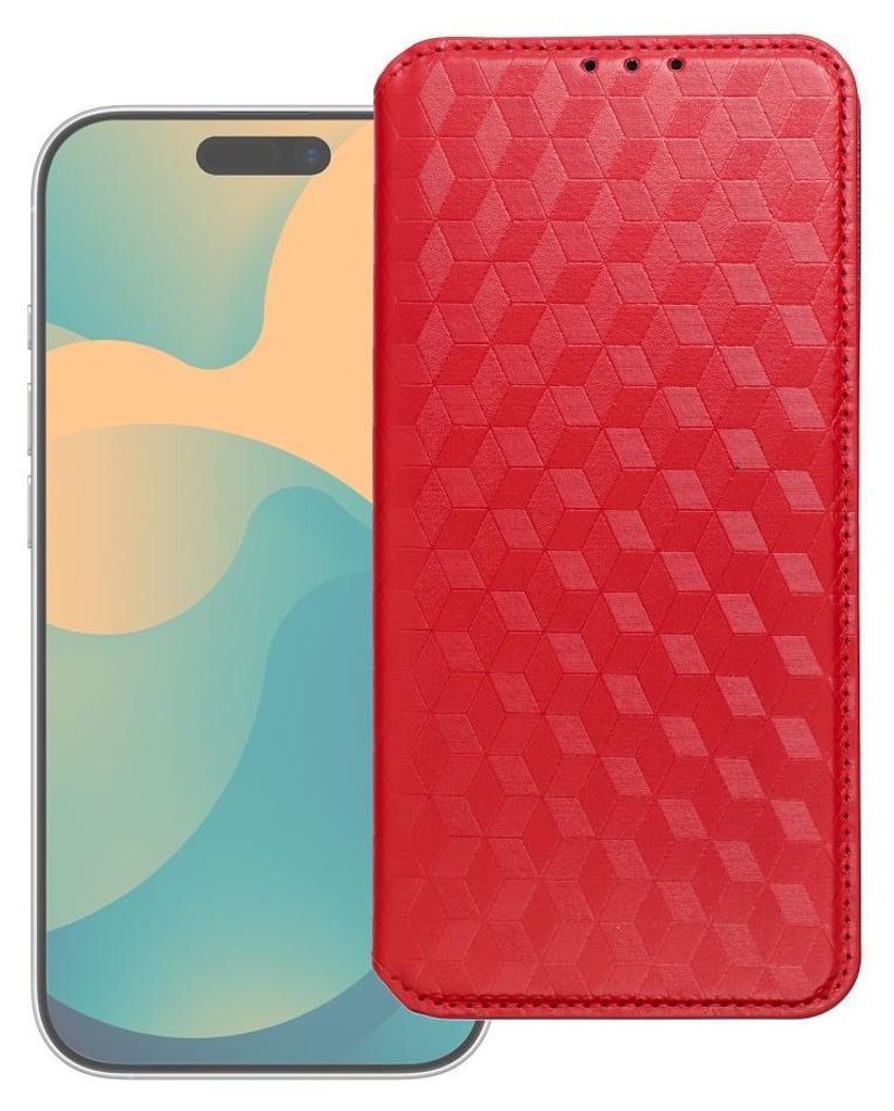 Flip case passend für Xiaomi Redmi NOTE 15 PRO 5G Cubic Book red