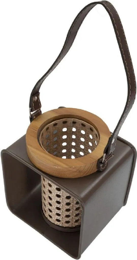 Lanterne de table Mauro Ferretti marron pour décoration de centre de table