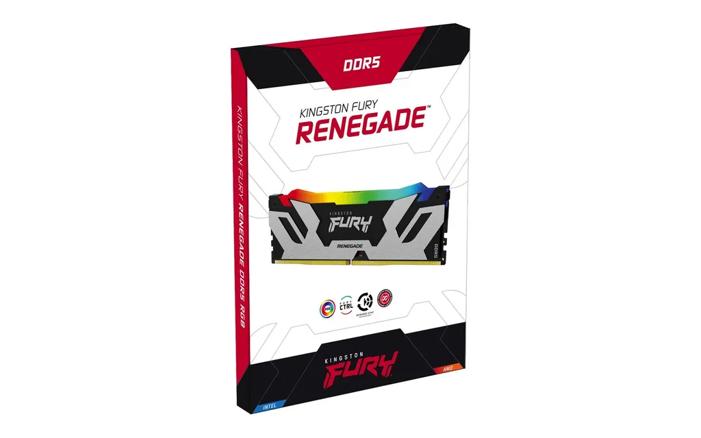 Kingston FURY Renegade DDR5 16Go 6400MHz RGB Idéal pour Overclocking PC