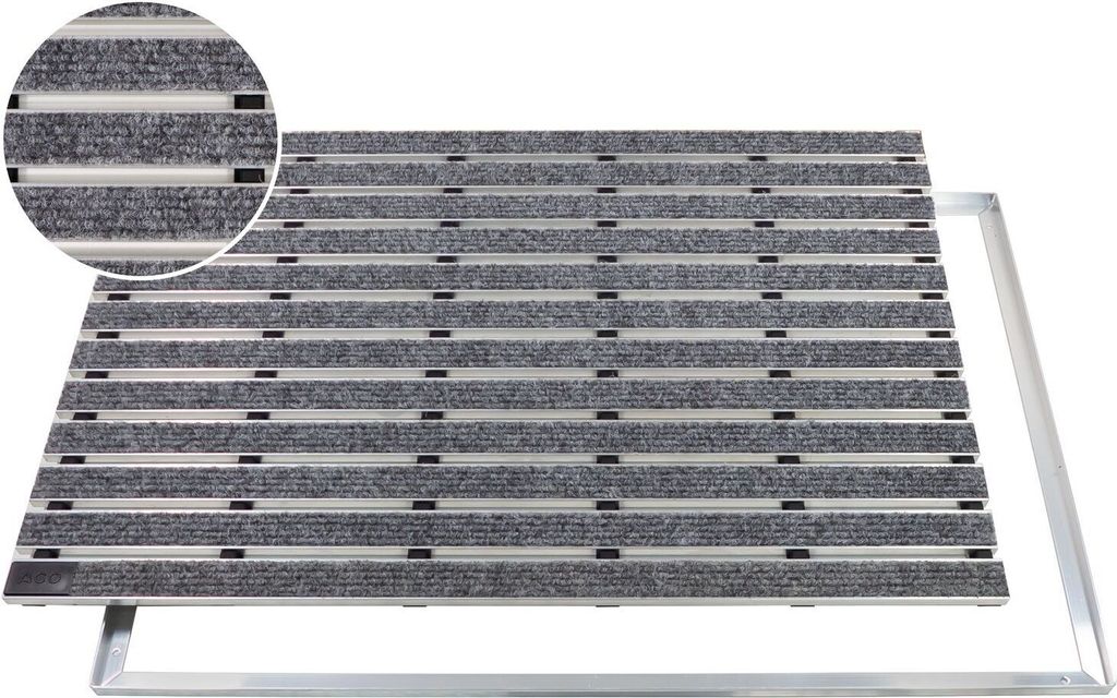 Mata wejściowa ACO Vario + rama 12 mm aluminium, Zdjęcie produktu 