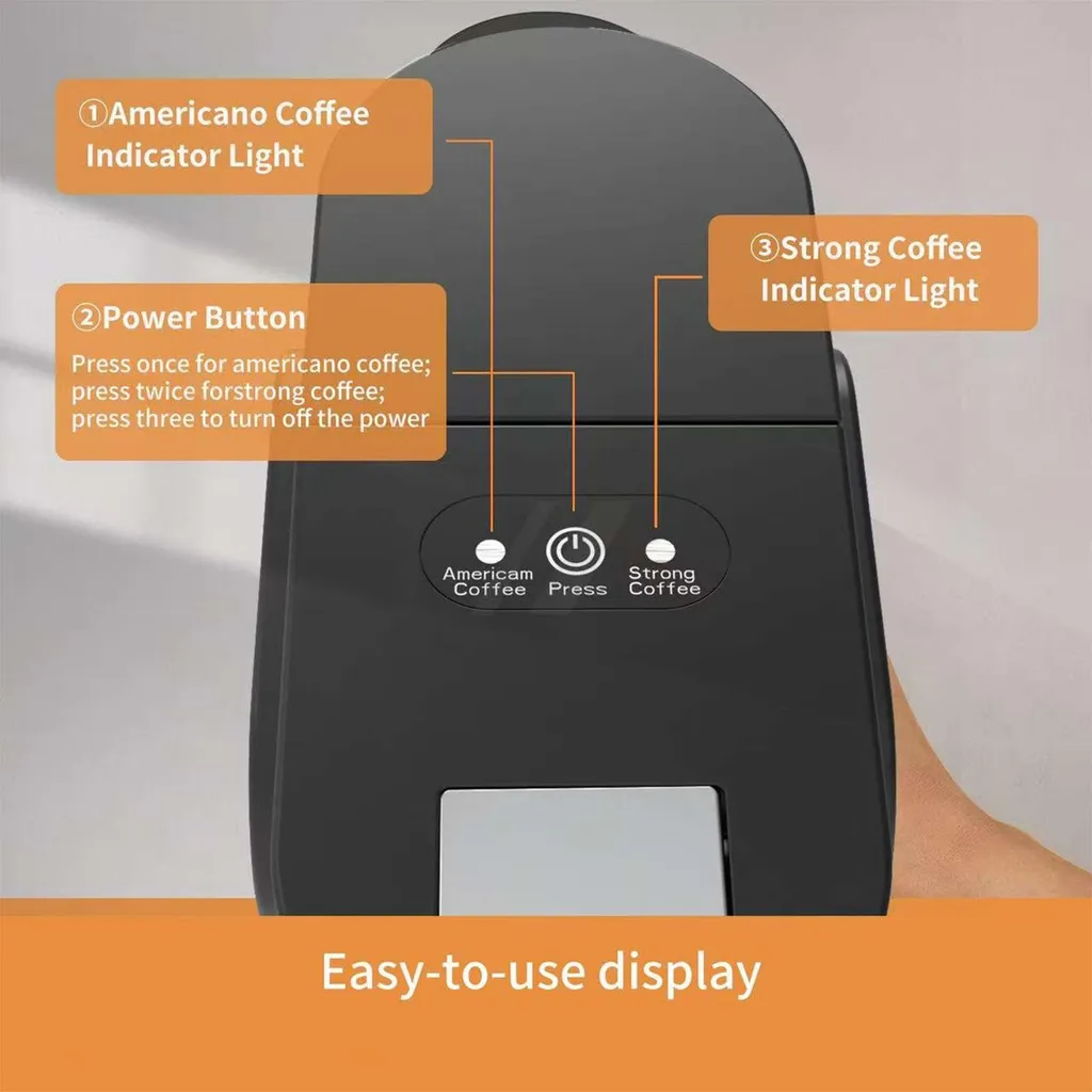 Machine à café Zimilo compacte compatible capsules K-Cup blanc espresso