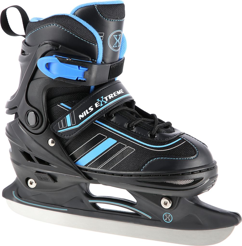 Nils Extreme Pattini 2 In 1 Regolabili 39-43: Pattini Inline E Su Ghiaccio Per Bambini E Adulti – Bianco/Blu - 2
