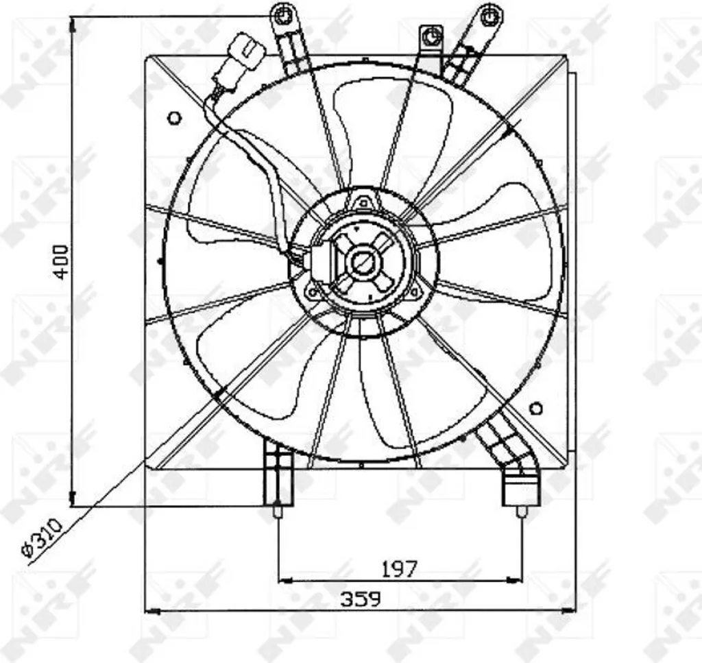 Ventilateur de refroidissement moteur Civic VII compatible 19000PSLF513