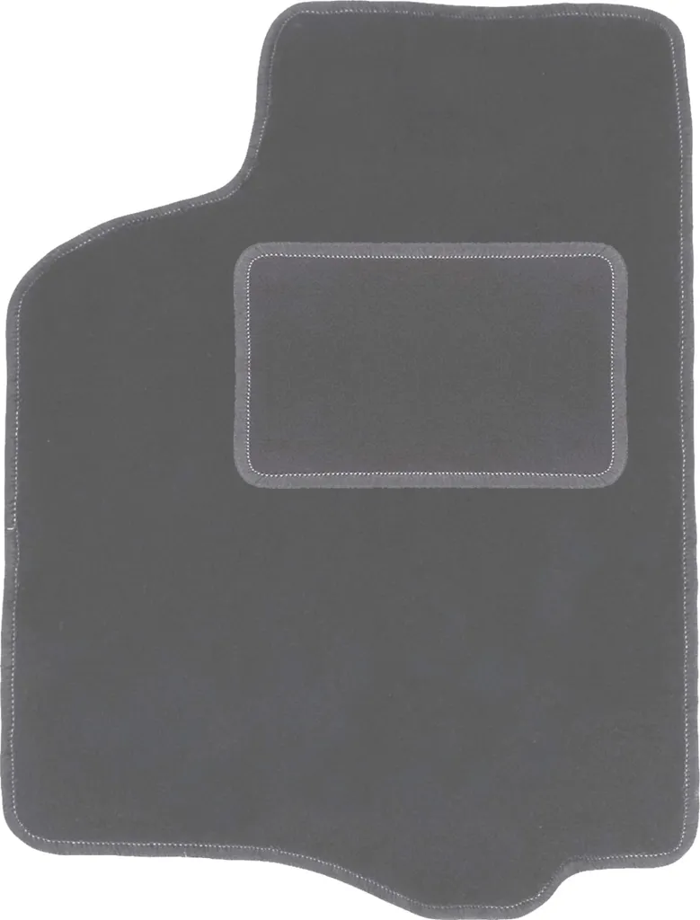 Tappetino conducente in velluto grafite compatibile con Seat Cordoba I (1993-2002, berlina) – con fissaggi – su misura