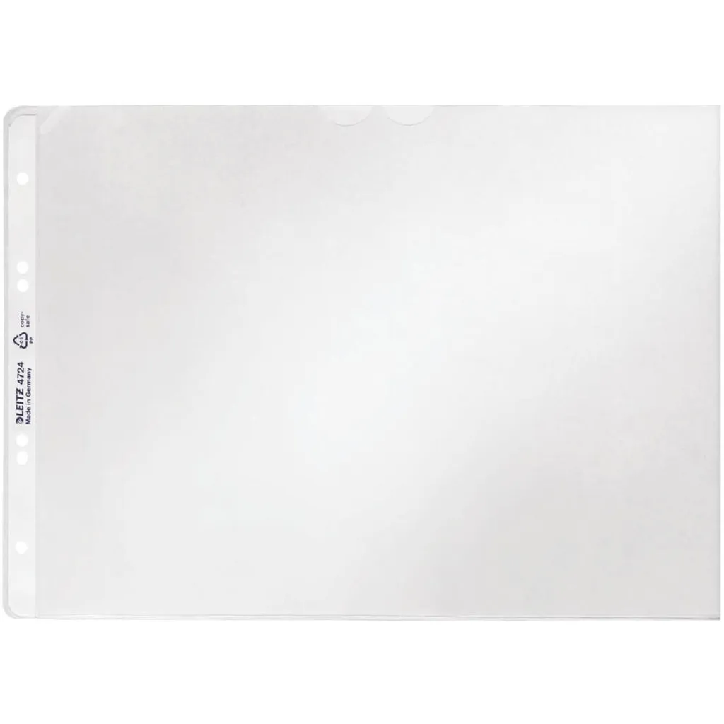 Pochette Perforée A4 Paysage Leitz Premium avec Protection Renforcée