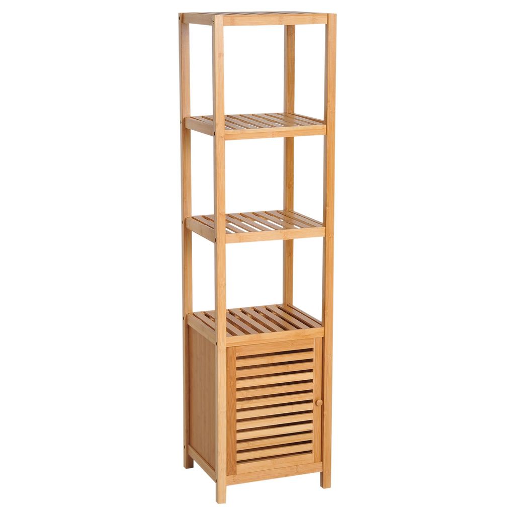 HOMCOM Badschrank Badezimmerschrank mit 3 offenen Fächern Produktbild 