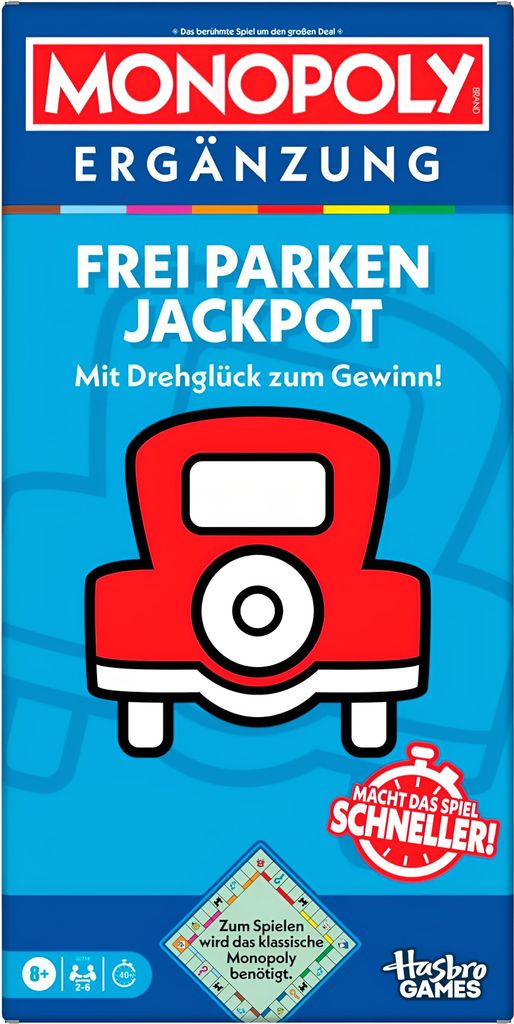 Monopoly Ergänzung Frei Parken Jackpot, 8 Jahr(e), 45 min Produktbild 