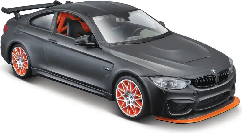 Voiture miniature Maisto BMW M4 GTS gris mat 1/24 pour collectionneur