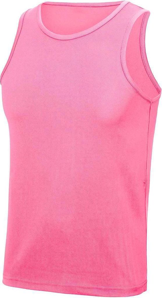 Just Cool JC007 | Cool Vest Tank Top Sport T-Shirt - WRAP zert. Herstellung - Farbe: Electric Pink - Größe: XXL