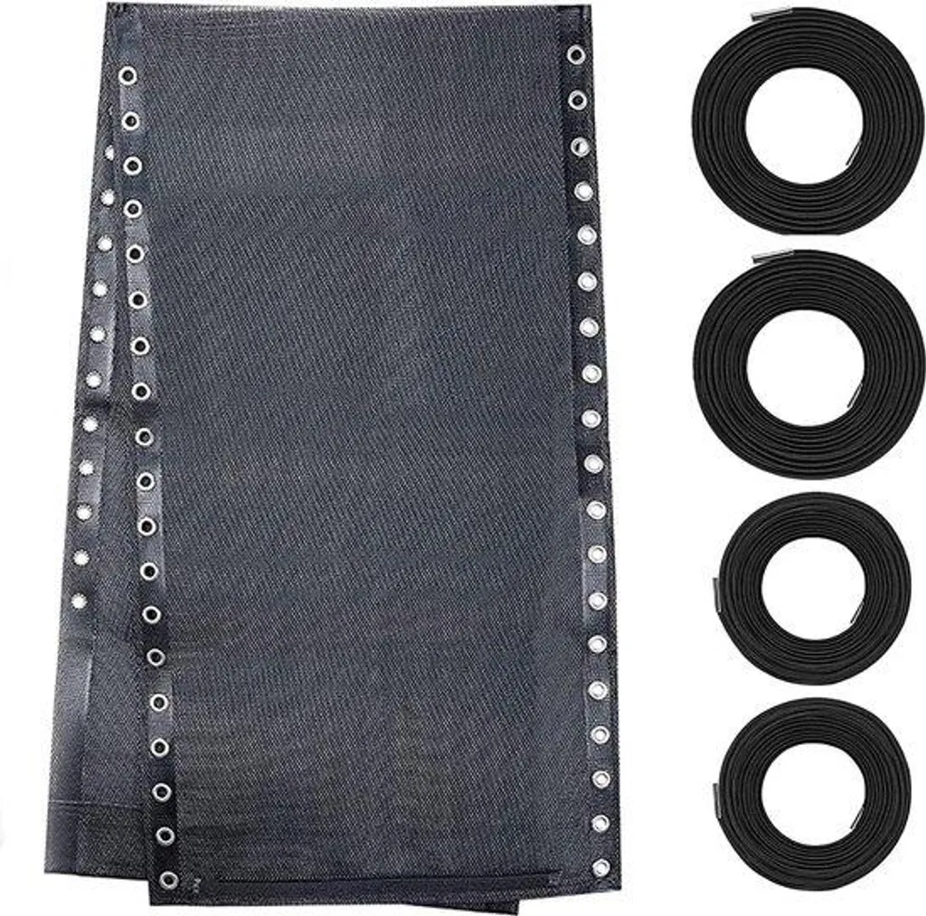 Couverture de réparation noire 43cm avec cordon élastique pour fauteuil