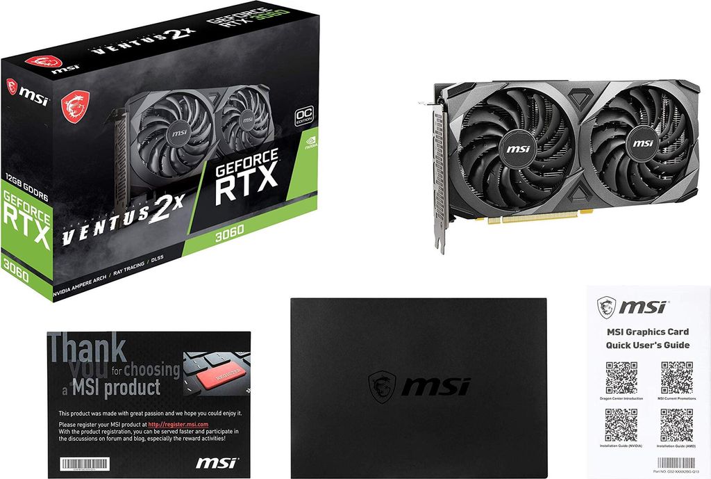 MSI GeForce RTX 3060 VENTUS 2X 12G OC NVIDIA 12 GB GDDR6 Obrázok produktu 11