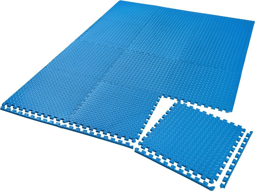 tectake® Schutzmattenset 12-teilig mit 24 Randstücken je 61 Produktbild 