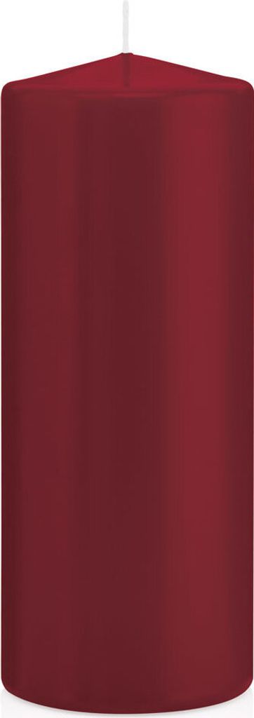 Stumpenkerzen in RAL-Qualität Bordeaux Ø 78 x 200 mm, 8 Stück