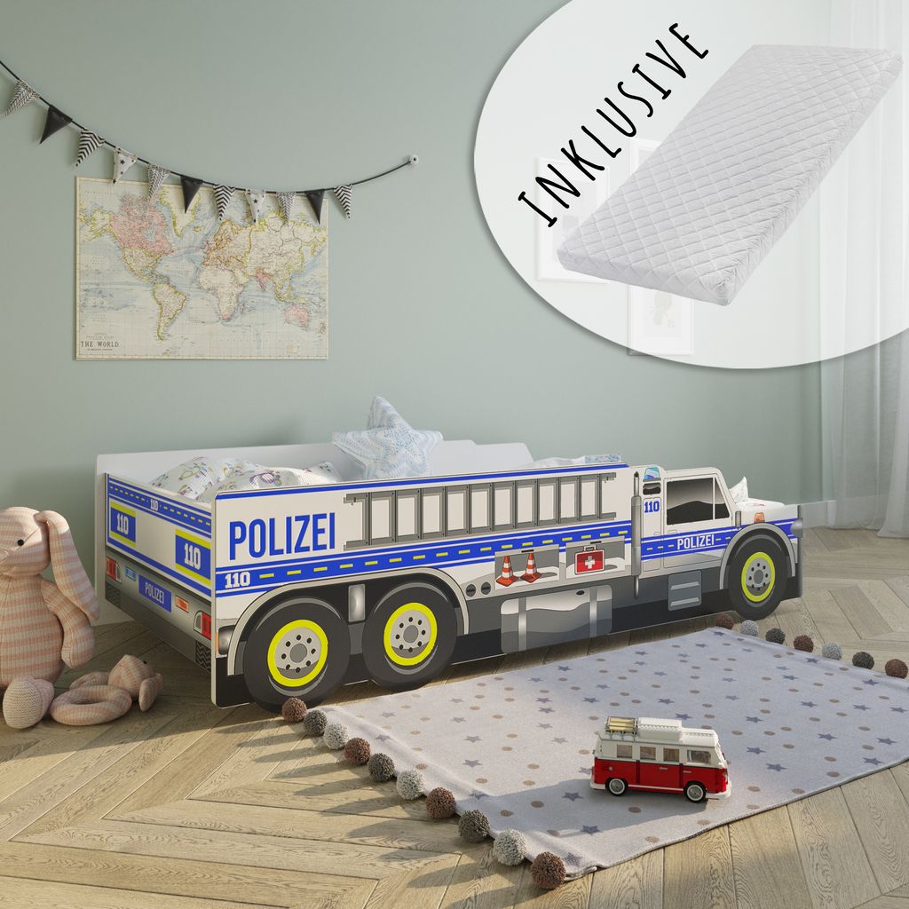 Lit de voiture Lit d'enfant Lit d'adolescent 80x160 cm avec Image du produit 