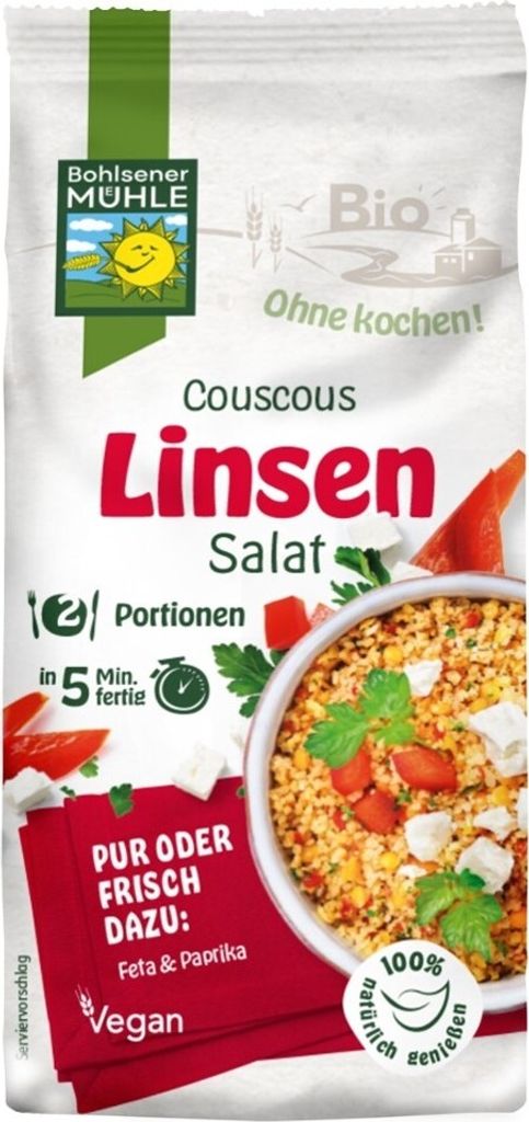 Insalata di couscous di lenticchie 165g Immagine del prodotto 