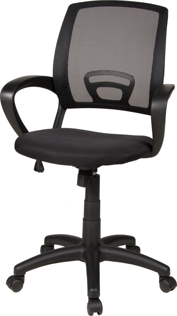 Bürostuhl >Tom< atmungsaktive, ergonomisch, schwarz, Netzstoff - 60x92x60cm (BxHxT)