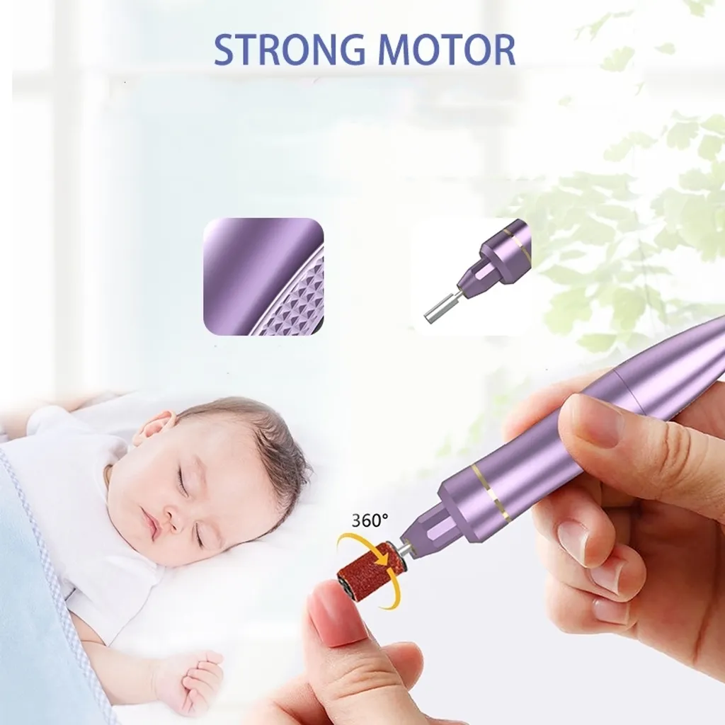 INF Lime à ongles électrique polyvalente Violet - Kit manucure complet - 3