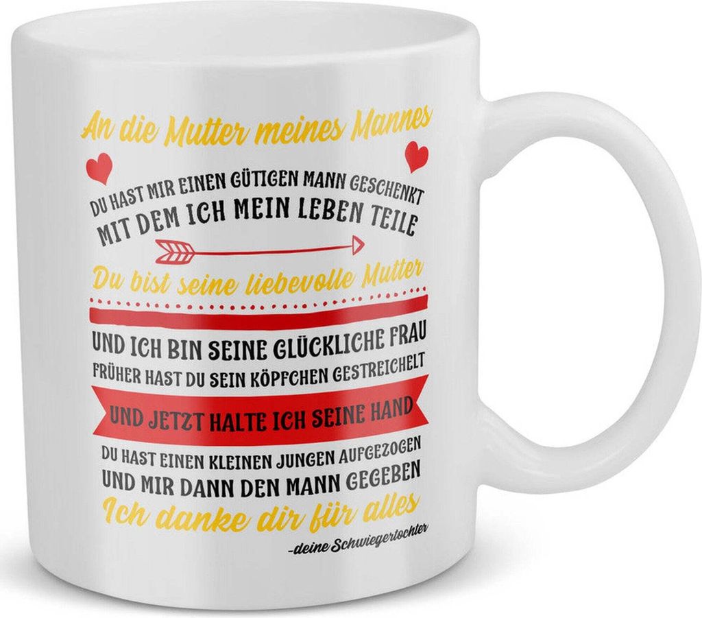 22Feels Schwiegermama Geschenk Hochzeit Frauen Tasse Mutter der Braut des Bräutigams Schwiegermutter Geschenkidee Geburtstag Weihnachten Kaffeetas...