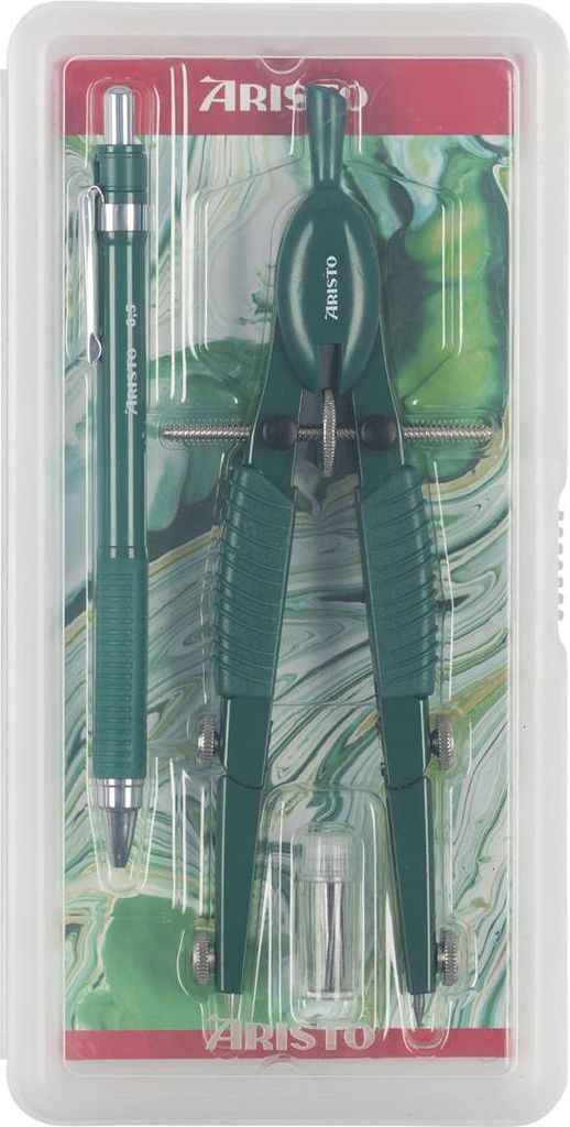 Aristo TopLine Zirkel mit Studio Pen ART Series Mystic Green
