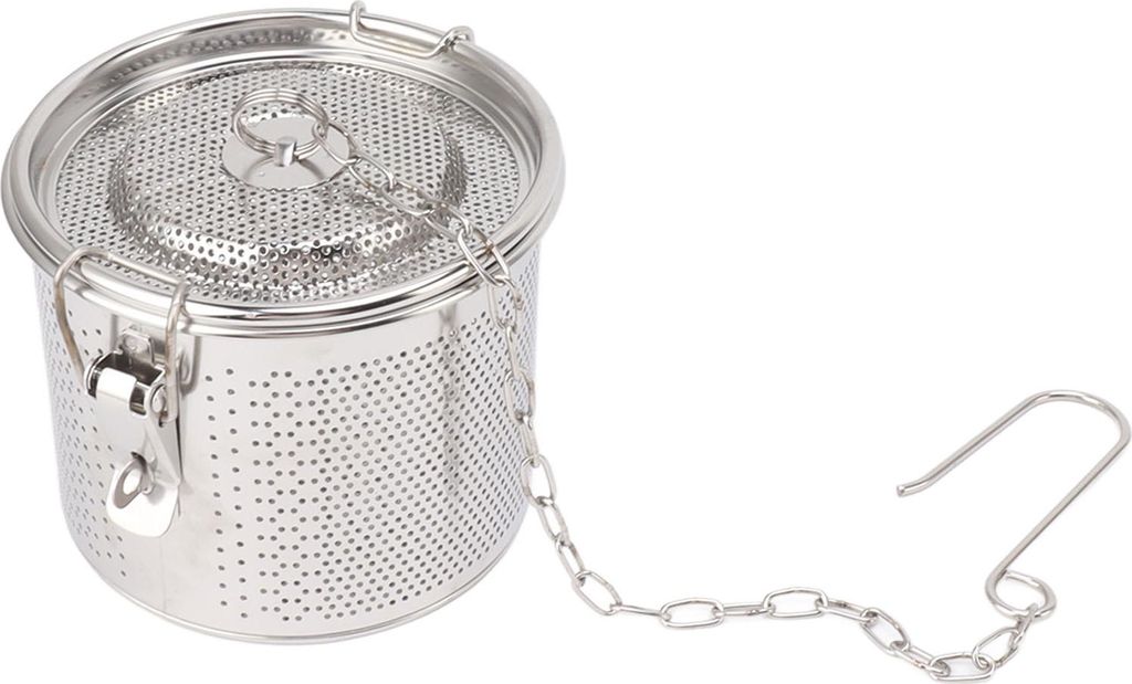 Gewürzsieb mit hängenden Kette Edelstahl Tee Kugeln Filter Suppe Gewürze Trennung Korb Durchmesser 12cm/4.7in