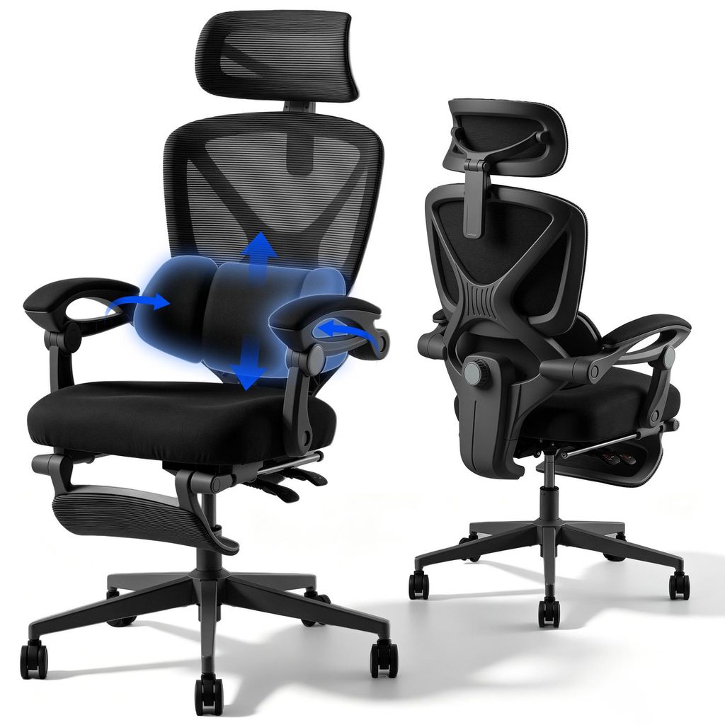 FLEXISPOT Ergonomischer Bürostuhl mit 3D-Kopfstütze, Produktbild 