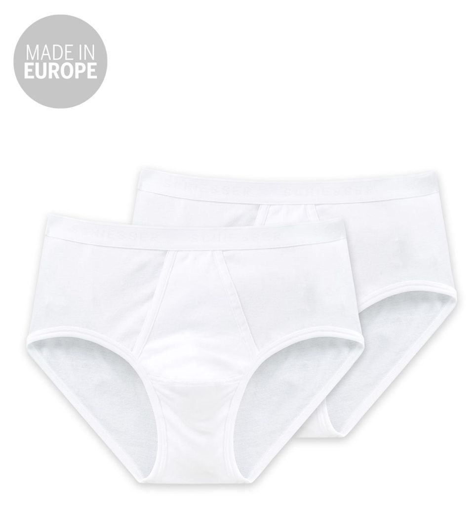 Schiesser pánské sportovní slipy 2PACK bílé 007 Obrázek produktu 