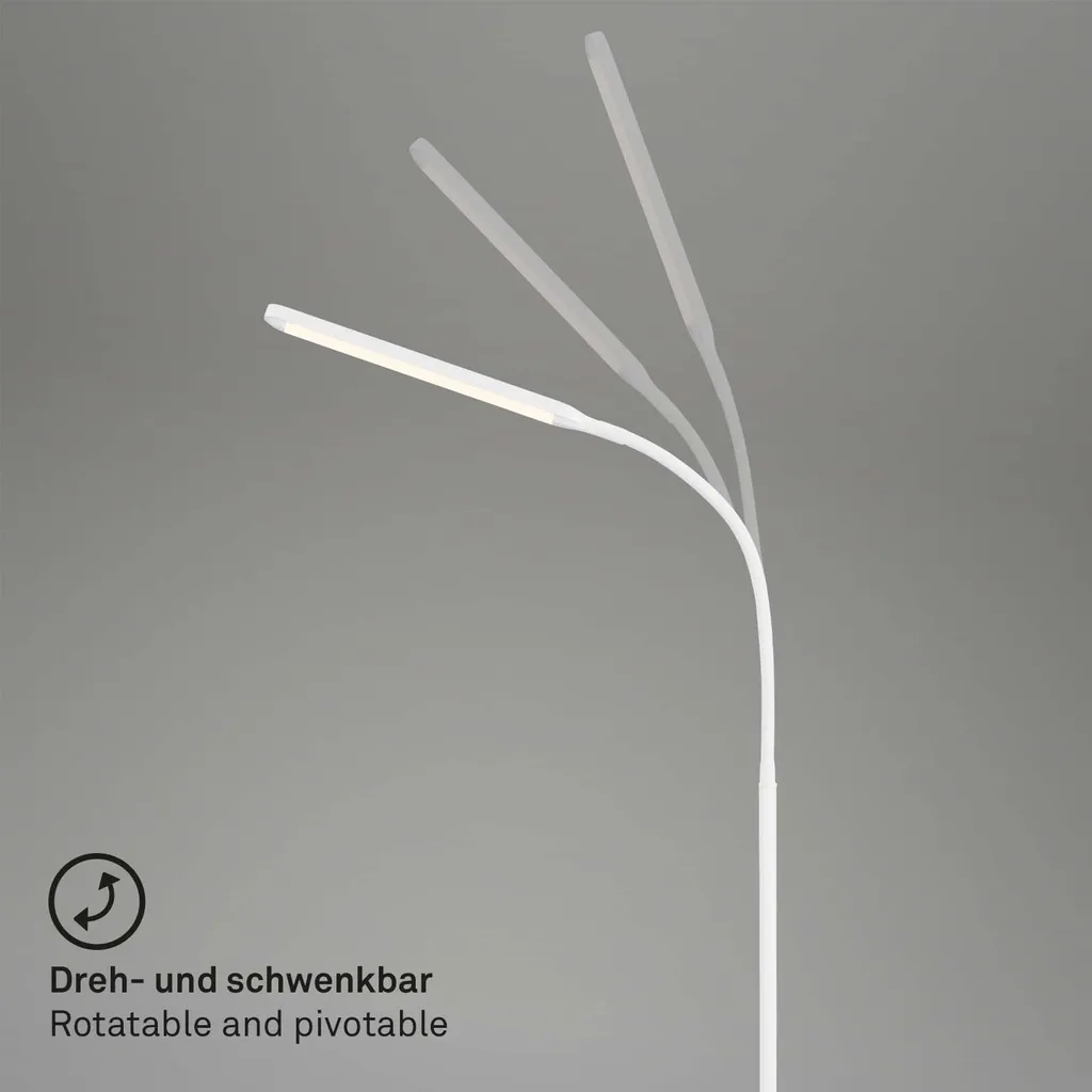 Lampadaire LED Tactile Variable pour Éclairage Sans Éblouissement Blanc - 4