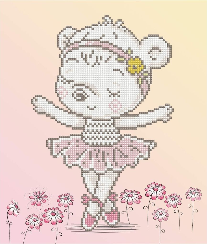 Diamond Dotz Ballet Bear, Junge/Mädchen, Erwachsener, Mehrfarbig, 3350 Stück(e), 320 mm, 320 mm