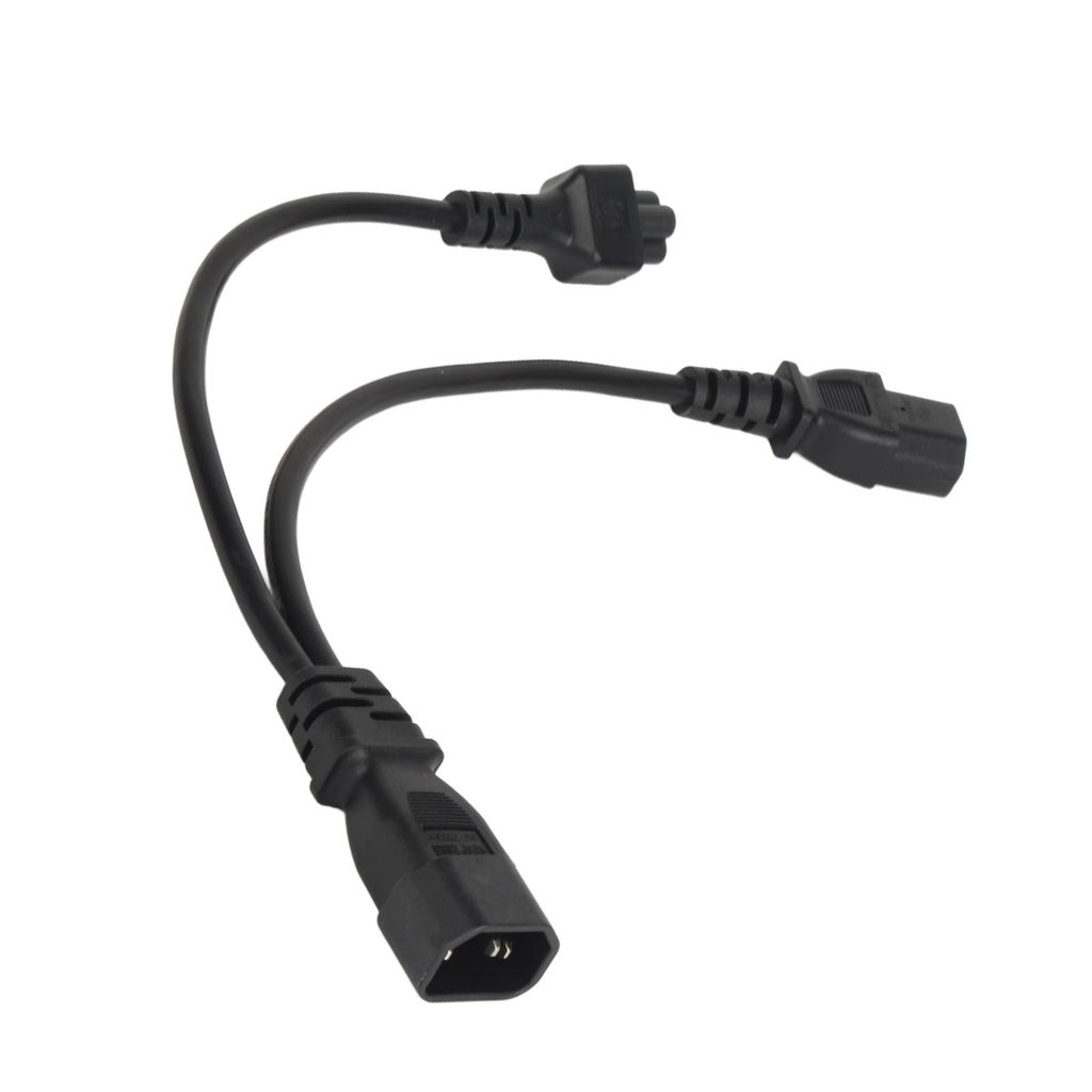 Rozbočovací síťový kabel IEC 320 C14 zástrčka na C13 a C5 Obrázek produktu 