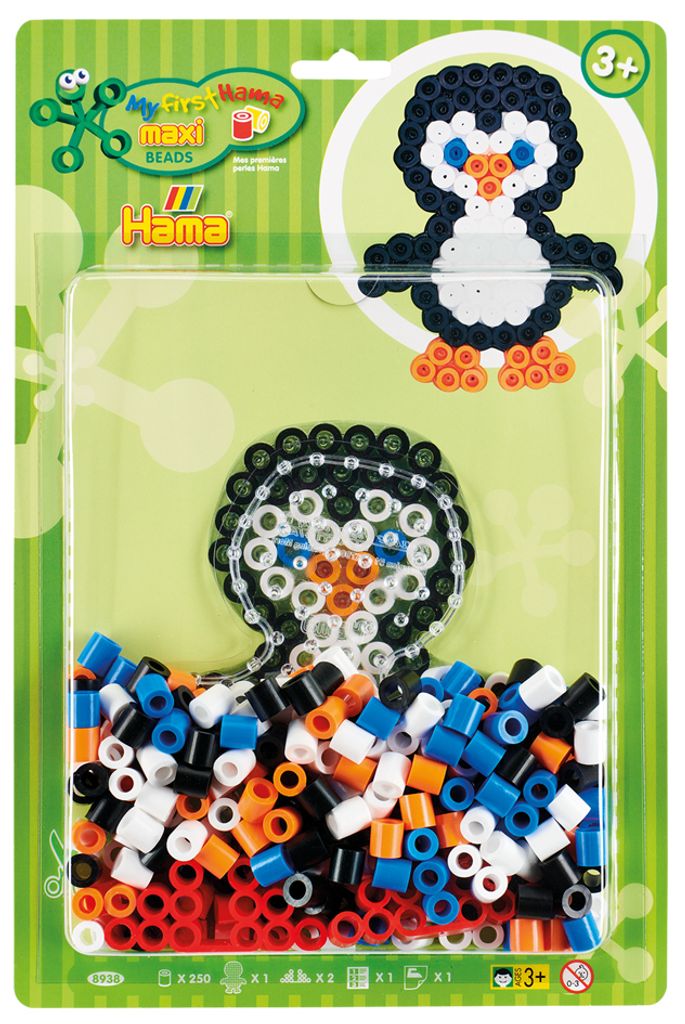 Hama Blister Pinguin Maxi-Bügelperlen Produktbild 