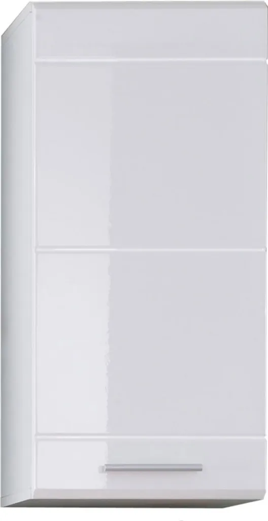 Armoire de salle de bain Mezzo blanche murale, structure solide et design