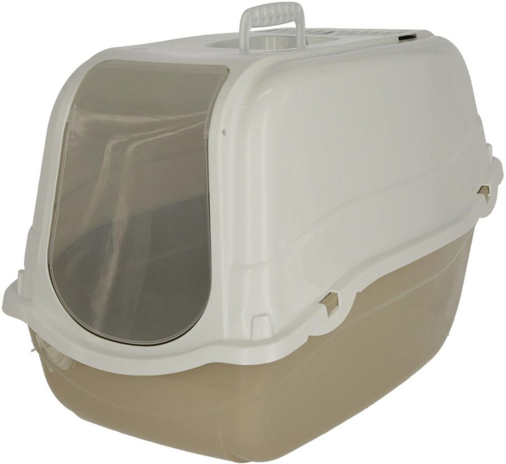 KERBL Katzentoilette Minka 57x39x41cm Beige und Weiß Produktbild 