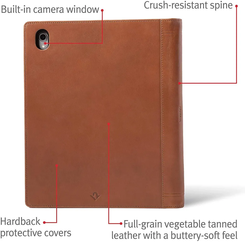 Twelve South Booktype compatibile con iPad Pro 12.9 (2018) - Hellbraun - 19