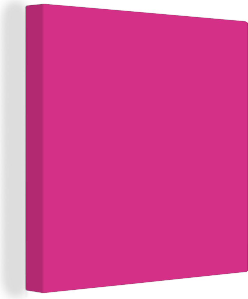 MuchoWow - Leinwandbilder - Fuchsia - Neon - Farben, Wandbild, Wanddeko Bilder Wohnzimmer, 20x20 cm