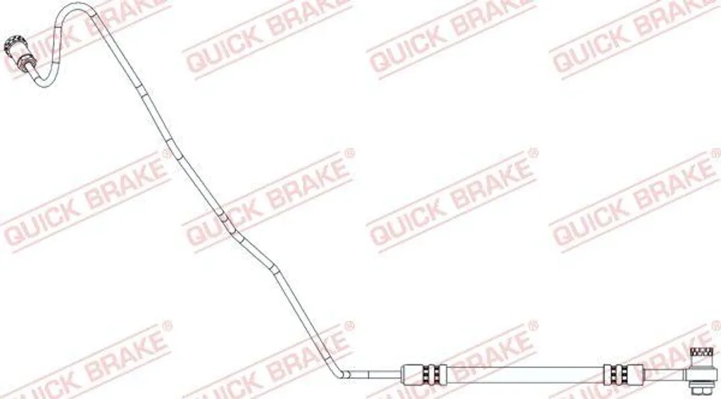 Flexible de frein hydraulique pour Audi A1 8X et Seat Ibiza 96.020X OE