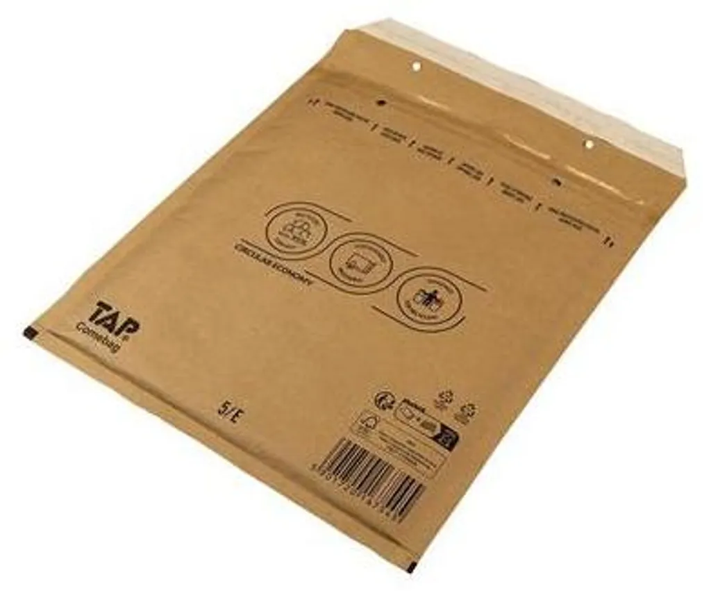 Pochette à bulles d'air 220x265mm brun B5 avec fermeture autocollante