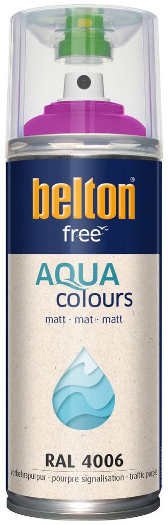 belton free Lackspray AQUAcolours 400 ml verkehrspurpur Produktbild 