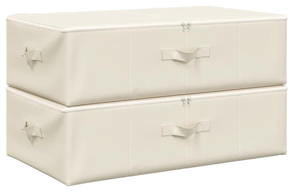 vidaXL Pudełka do przechowywania 2 szt. tkanina 70x40x18 cm Zdjęcie produktu 